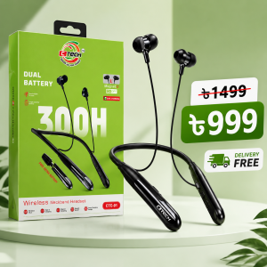 QTECH CTC-01 Dual Battery Wireless Neckband